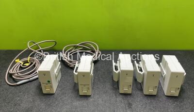 Job Lot Including 3 x Fukuda Denshi HPD-810Gas Unit I/F Modules and 2 x Fukuda Denshi HCP-800 CO2 Gas Units *SN 50100010 / 50100006 / 50200076 / 50200059 / 50200065*