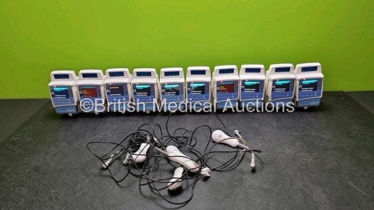 10 x CME Medical Bodyguard 575 Infusion Pumps (All Power Up) with 10 x Pump Chargers and 5 x Hand Switches