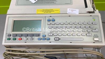 Agilent PageWriter 200 ECG Machine with 10 Lead ECG Leads (Draws Power with Blank Screen) - 2