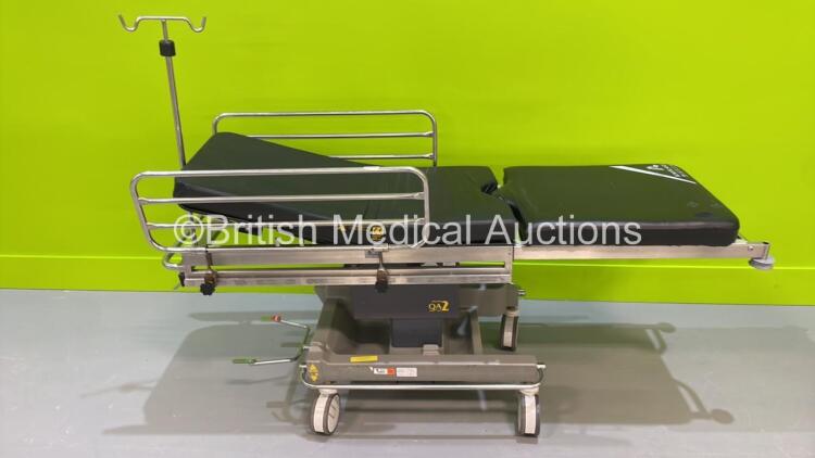 Anetic Aid QA2 Hydraulic Patient Trolley with Cushions (Hydraulics Tested Working)