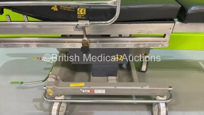 Anetic Aid QA2 Hydraulic Patient Trolley with Cushions (Hydraulics Tested Working) - 2