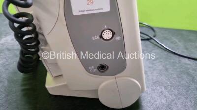 Philips Heartstart MRx Defibrillator with External Hard Paddles (Powers Up Temporarily Then Shuts Down) Including Pacer, ECG and Printer Options with Philips M3539A Module, Philips M3538A Battery, Philips M3725A Test Load, 3 Lead ECG Lead, Paddle Lead and - 4