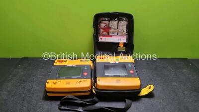 2 x Medtronic Physio Control Lifepak 1000 Defibrillators (Both No Power)