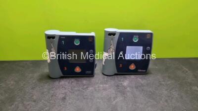 Job Lot Including 1 x Laerdal FR2 Defibrillator (Powers Up, Not Ready For Use Message) and 1 x Philips FR2+ Defibrillator (No Power)