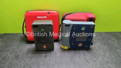 Job Lot Including 1 x Philips FR3 Defibrillator In Case and 1 x Philips FR2+ Defibrillator In Case (Both No Power) *SN 0309299478 / C18D00881*