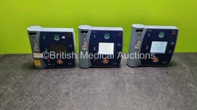 3 x Philips FR2+ Plus Defibrillators (All Power Up with Stock Battery Stock Battery Not Included)