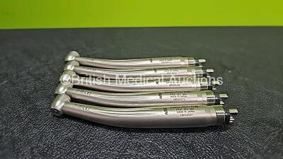 5 x NSK Pana Max Plus PAP-SU M4 Standard Head Handpieces