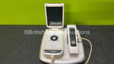 GE Healthcare Vscan Ref GM000310 Wireless Portable Ultrasound Unit with GE Dual Transducer / Probe and GE Vscan Docking Station (Untested Due to No Power Supply, Damage to Casing - See Photos) - 2