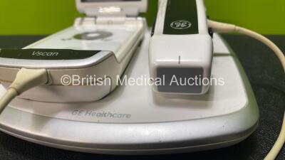 GE Healthcare Vscan Ref GM000310 Wireless Portable Ultrasound Unit with GE Dual Transducer / Probe and GE Vscan Docking Station (Untested Due to No Power Supply, Damage to Casing - See Photos) - 3