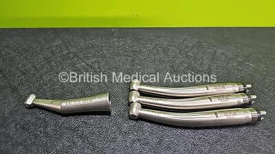 Job Lot Including 1 x NSK FX 25m 1:1 Handpiece and 3 x NSK Pana MAX PLUS PAP-SU M4 Handpieces