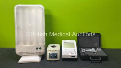 Mixed Lot Including 1 x Diamond Light (Powers Up) 1 x Zip Spin ZS-1 Portable Centrifuge, 1 x Siemens Clinitek Status Analyzer and 1 x Jamar Calibrator in Case