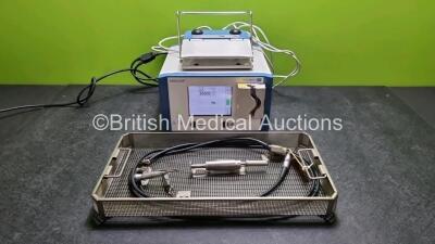 Aesculap Microspeed Uni GD670 Console (Powers Up) with 1 x Footswitch, 1 x Micro GD678 Handpiece, 1 x Aesculap GD672 Power Cable and 1 x Aesculap GD450M Attachment *SN *