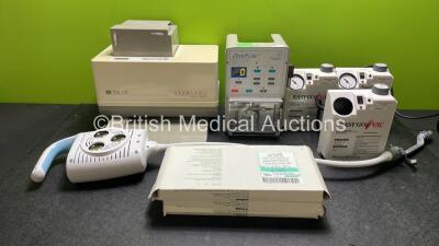 Mixed Lot Including 1 x Sterling Diagnostic Imaging ID 100-US Imager,1 x Biosense Webster CoolFlow Unit, 3 x Precision Medical Easy Go Vac Aspirators * 1 x Missing Dial * , 1 x Welch Allyn Examination Light * Missing Stand * and 3 x Boxes of LeaderCuff Ve