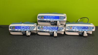 4 x CareFusion Alaris GH Guardrails Plus BD Syringe Pumps *Mfd All 2020* (All Power Up with Alarms - See Photos) *272038106 / 272048266 / 272052663 / 272052669*