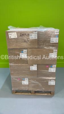 Pallet of 20 Boxes of Bluetree Group Disposable Type IIR Surgical Face Masks (750 Masks Per Box - Out of Date)