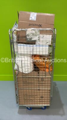 Cage of Mixed Consumables Including Intersurgical One-Piece Guedel Airways, Intersurgical CLear-Guard Midi Low Volume Breathing Filters and Prismax Auto Effluent Accessoires (Cage Not Included - Out of Date)