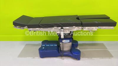 Maquet alphamaxx Electric Operating Table Model 1133.12B3 with Controller and Cushions (Powers Up) *S/N 01293*