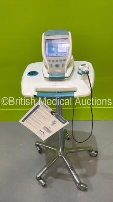 Verathon BVI 9400 Bladder Scanner on Stand with Transducer and Battery (Powers Up) *S/N B4303647*