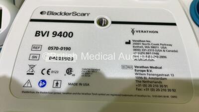 Verathon BVI 9400 Bladder Scanner on Stand with Transducer and Battery (Powers Up) *S/N B4019969* - 5