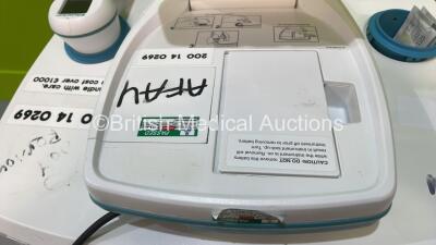 Verathon BVI 9400 Bladder Scanner on Stand with Transducer and Battery (Powers Up) *S/N B4019966* - 4