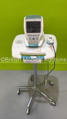 Verathon BVI 9400 Bladder Scanner on Stand with Transducer - No Battery (Draws Power with Blank Screen) *S/N B4303645 *