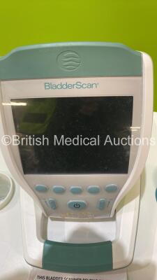 Verathon BVI 9400 Bladder Scanner on Stand with Transducer - No Battery (Draws Power with Blank Screen) *S/N B4303645 * - 2