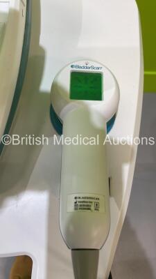 Verathon BVI 9400 Bladder Scanner on Stand with Transducer - No Battery (Draws Power with Blank Screen) *S/N B4303645 * - 3