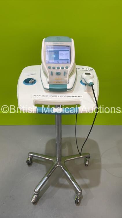 Verathon BVI 9400 Bladder Scanner on Stand with Transducer (Powers Up with Stock Battery - Not Included) *S/N B4019966*