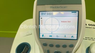 Verathon BVI 9400 Bladder Scanner on Stand with Transducer (Powers Up with Stock Battery - Not Included) *S/N B4019966* - 2