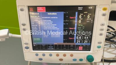 Datex-Ohmeda Aisys Anaesthesia Machine Software Version 08.01 with GE B850 Monitor, GE E-CAiOV-00 Gas Module with Spirometry Option, GE E-PSMP-01 Module with Various Leads , Bellows and Hoses (Powers Up) *S/N ANAS01269* - 3