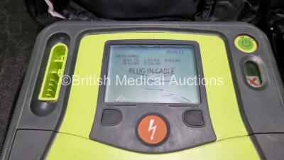 2 x Zoll AED PRO Defibrillators (Both Power Up with Stock Battery Stock Battery Not Included, 1 x with Light Scratches On Screen) In Carry Case - 4