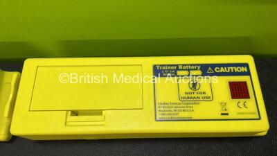 2 x Cardiac Science AED Trainer Batteries and 2 x AED Trainer Remotes (1 x Damage to Casing - See Photos) - 3