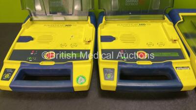 4 x Cardiac Science Powerheart AED G3 Automated External Defibrillators with 4 x Batteries (All Power Up) - 2