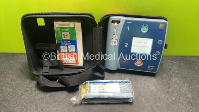 Philips Heartstart FR2+ Defibrillator (Powers Up) with 2 x Philips M3863A Batteries (Install Before 2022/2022) In Carry Case