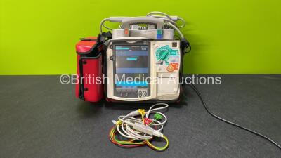 Philips Heartstart MRx Defibrillator (Powers Up) Including Pacer ,ECG and Printer Options with External Paddle Dock, External Hard Paddles, 1 x 3 Lead ECG Lead, 1 x Philips M3538A Battery and 1 x Philips M3539A Module