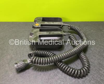 Physio Control Lifepak Apex Sternum Quik-Look Quik-Charge Defibrillator Hard Paddles *BRI*