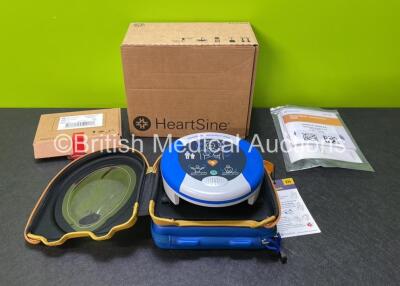 HeartSine Sam 350P Samaritan PAD Defibrillator in Carry Case with 1 x PAD-PAK-03 Battery / Electrode Pack (Powers Up, Like New)