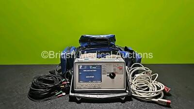 Zoll E Series Defibrillator with Bluetooth, Printer, ECG, SpO2, NIBP and C02 Options (Powers Up with Stock Battery - Stock Battery Not Included) with 10 Lead ECG Lead and SpO2 Finger Sensor