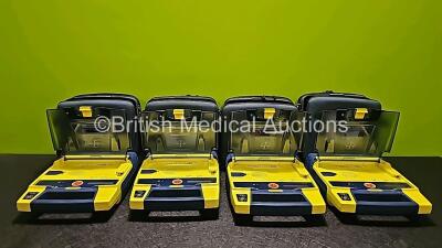 4 x Cardiac Science Powerheart AED G3 Automated External Defibrillator in Carry Bag (Untested Due to No Battery)