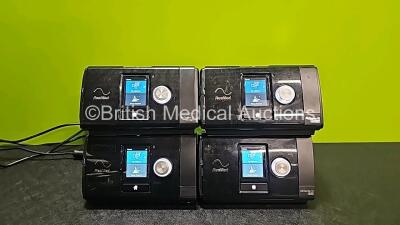 4 x ResMed Airsense 10 Autoset CPAP Units *1 x Mfd 2021* with 2 x Power Supplies (All Power Up and 2 x Missing Humidifier Chambers- See Photos ) *SN 23161671999 / 23212950664 / 23171646140 / 23161169960*