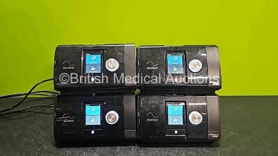 4 x ResMed Airsense 10 Autoset CPAP Units with 2 x Power Supplies (All Power Up and 2 x Missing Humidifier Chambers - See Photos ) *SN 23161957636 / 23162494670 / 23161804020 / 23171406300*