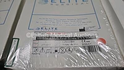 Job Lot Including 4 x Providence Medical Technology GL-DTRAX Cervical Cage B Ref PD-31-400 *Expired*, 1 x Providence Medical Technology GL-DTRAX Cervical Cage-T System Ref DX-10-500 *Expired*, 2 x Providence Medical Technology GL-DTRAX Cervical Cage-SE S - 5