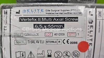 Job Lot Including 4 x Providence Medical Technology GL-DTRAX Cervical Cage B Ref PD-31-400 *Expired*, 1 x Providence Medical Technology GL-DTRAX Cervical Cage-T System Ref DX-10-500 *Expired*, 2 x Providence Medical Technology GL-DTRAX Cervical Cage-SE S - 10