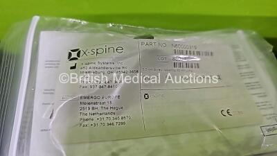 Various X-Spine Surgical Screws Including 5.5-30mm, 4.75-50mm, 4.75-35mm, 4.75-55mm, 4.75-30mm, 5.5-35mm, 5.5-50mm, 4.75-40mm, 4.75-45mm and 5.5-45mm - 5