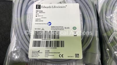 Job Lot Including 18 x Edwards Lifesciences PX1800 Patient Monitoring Cables and 7 x FMT FMT400/AEC-GE Temperature Probe Adapter Cables *All Unused* - 5