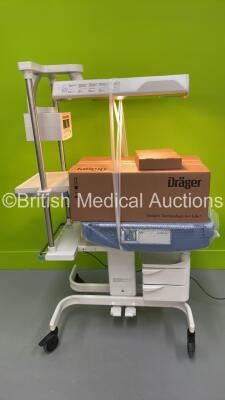 Drager Babytherm 8010 Infant Resuscitaire *Mfd 2019* with Gel Mattress - Unused (Powers Up - Some Missing Handle Covers - See Photo) *SN ASMB-0055*