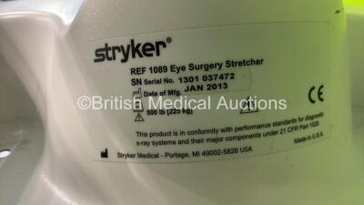 Stryker REF 1089 Eye Surgery Stretcher with Mattress (Hydraulics Tested Working) - 3