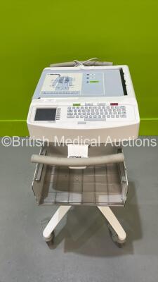 Mortara ELI 250c ECG Machine on Stand with 10 Lead ECG Leads (No Power) *S/N 114100201264*