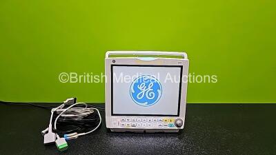 GE Carescape B40 Patient Monitor Including IBP1/IBP2, T1/T2, ECG, SpO2 and NIBP Options and Patient Monitoring Leads/Cables *Mfd 2015* (Powers Up) *SN SKZ15460036WA* *W*