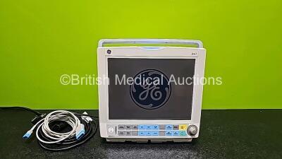 GE Carescape B40 Patient Monitor Including IBP1/IBP2, T1/T2, ECG, SpO2 and NIBP Options and Patient Monitoring Lead/Cable *Mfd 2013* (Powers Up) *SN SG213061813WA* *W*